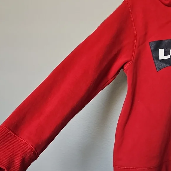 Levi's Bold Red Kid's Hoodie Size Medium - Picture 3 of 6
